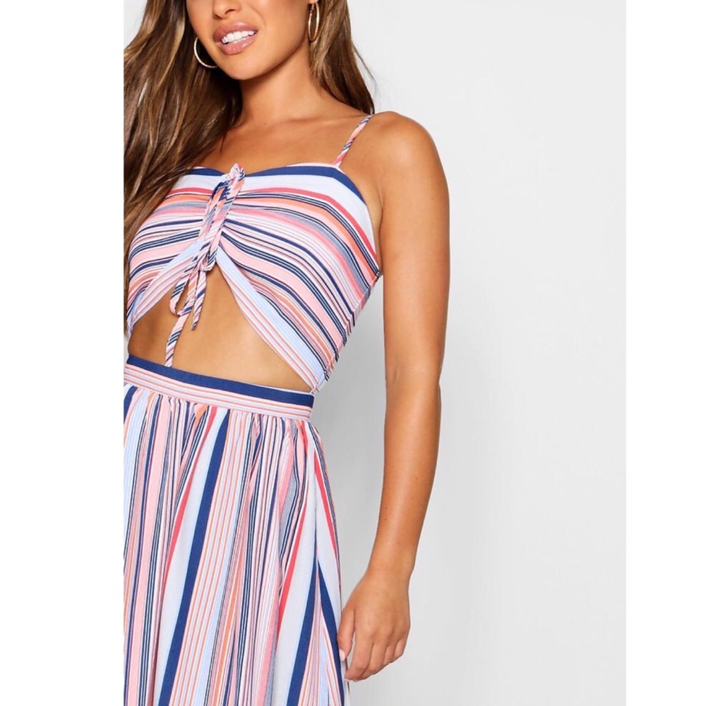 BEING RMVD BY SUNDAY. NWT Striped Maxi Dress